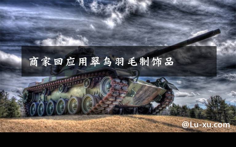 商家回应用翠鸟羽毛制饰品