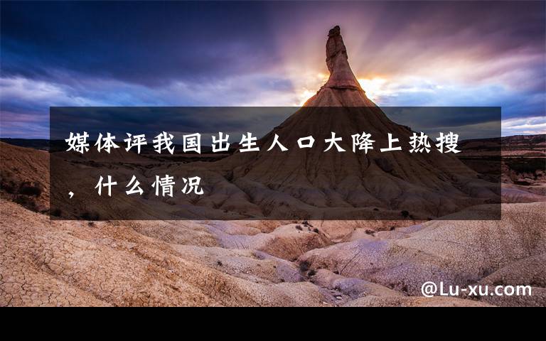 媒体评我国出生人口大降上热搜,什么情况