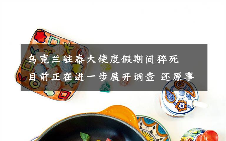 乌克兰驻泰大使度假期间猝死  目前正在进一步展开调查 还原事发经过及背后真相!