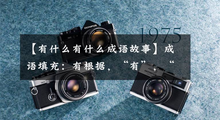 【有什么有什么成语故事】成语填充:有根据,“有”,“有”,“有”,“有”,“有”,“有”,“有”
