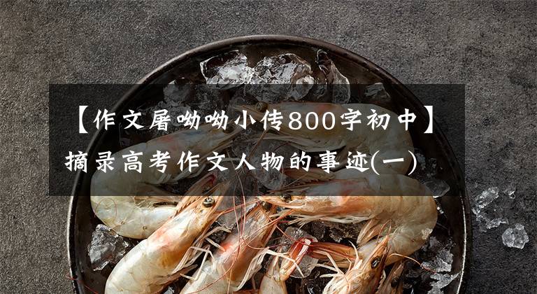 【作文屠呦呦小传800字初中】摘录高考作文人物的事迹(一) (袁隆平，屠呦呦)