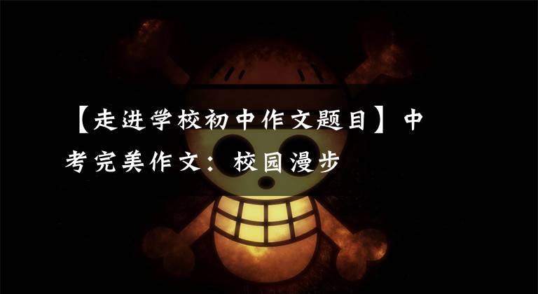 【走进学校初中作文题目】中考完美作文：校园漫步