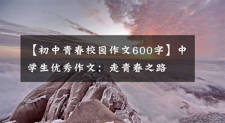 【初中青春校园作文600字】中学生优秀作文:走青春之路