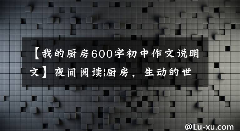 【我的厨房600字初中作文说明文】夜间阅读|厨房,生动的世界
