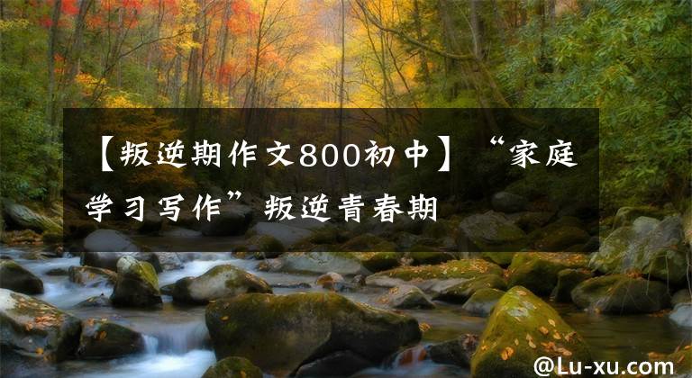 【叛逆期作文800初中】“家庭学习写作”叛逆青春期