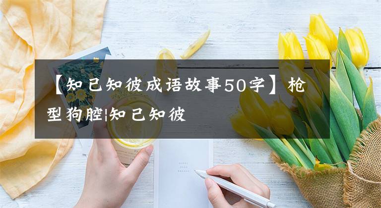 【知已知彼成语故事50字】枪型狗腔|知己知彼