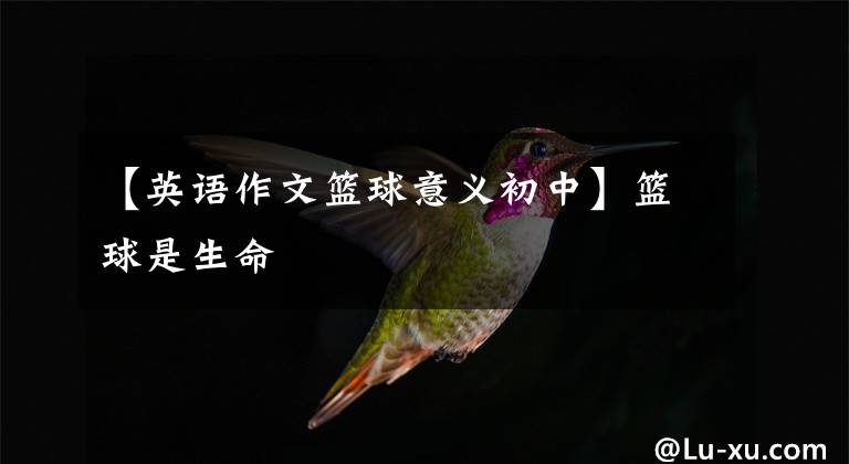 【英语作文篮球意义初中】篮球是生命