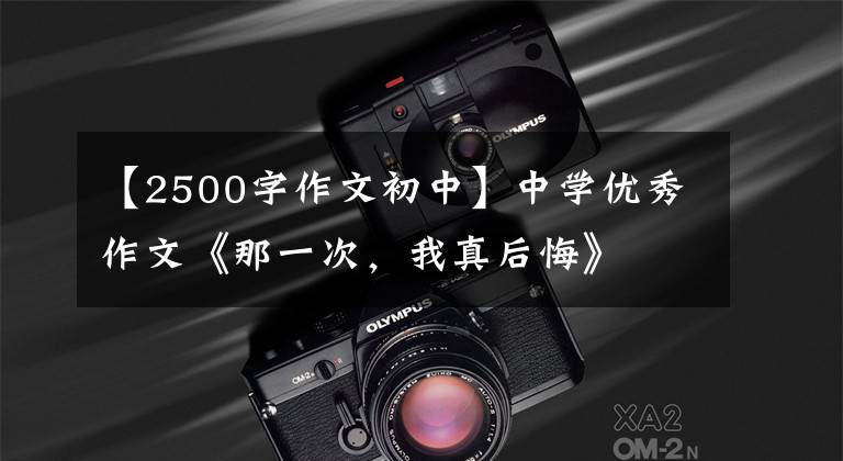【2500字作文初中】中学优秀作文《那一次，我真后悔》