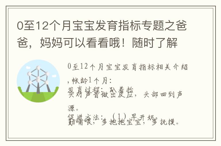 0至12个月宝宝发育指标专题之爸爸,妈妈可以看看哦!随时了解宝宝。婴儿发育进程及促进方法