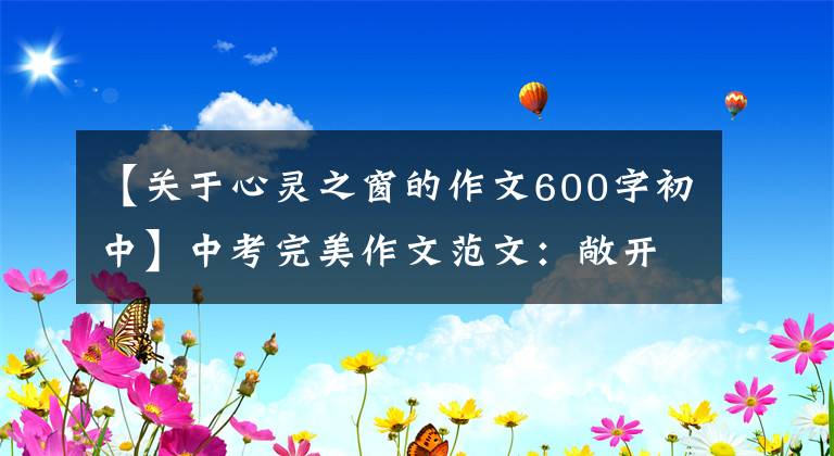 【关于心灵之窗的作文600字初中】中考完美作文范文:敞开心扉的窗户