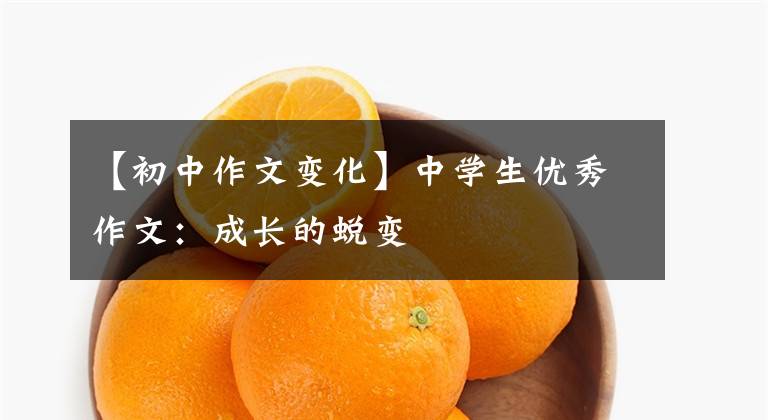 【初中作文变化】中学生优秀作文:成长的蜕变