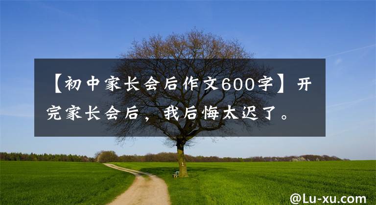 【初中家长会后作文600字】开完家长会后,我后悔太迟了。