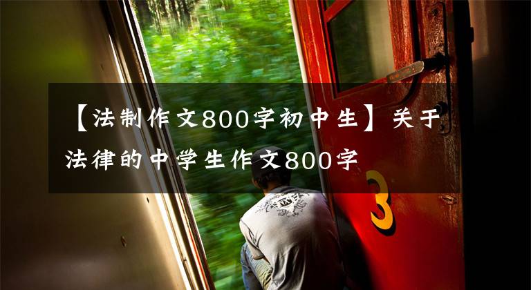 【法制作文800字初中生】关于法律的中学生作文800字