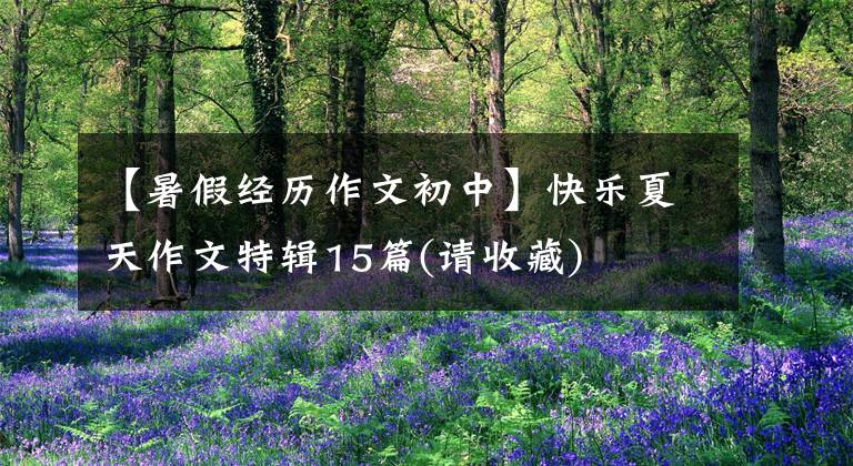 【暑假经历作文初中】快乐夏天作文特辑15篇(请收藏)