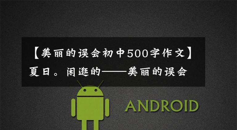 【美丽的误会初中500字作文】夏日。闲逛的——美丽的误会