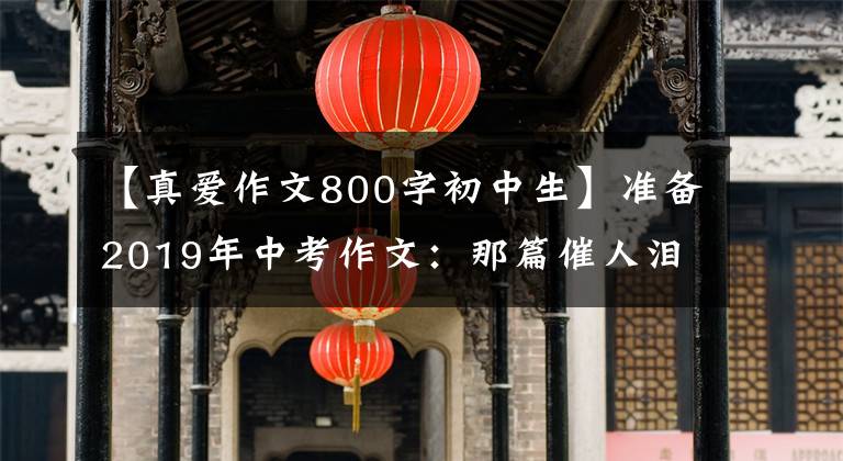 【真爱作文800字初中生】准备2019年中考作文:那篇催人泪下的地震作文3354 《真爱》