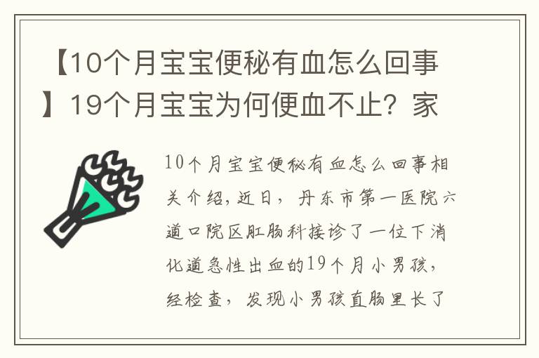 【10个月宝宝便秘有血怎么回事】19个月宝宝为何便血不止?家长千万要重视