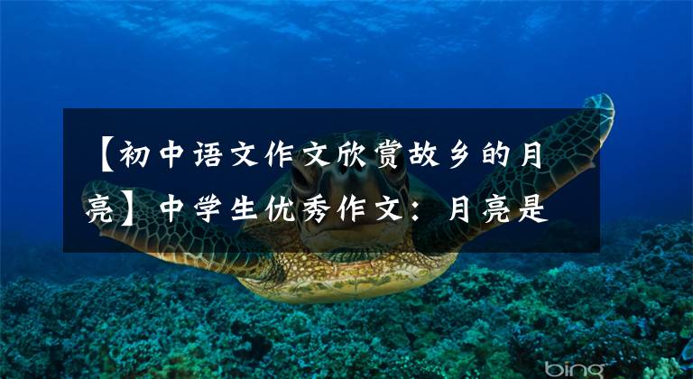 【初中语文作文欣赏故乡的月亮】中学生优秀作文：月亮是故乡