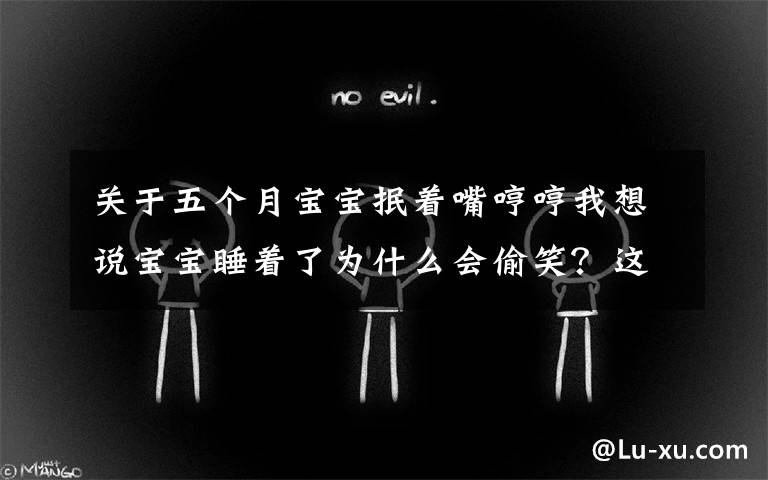 关于五个月宝宝抿着嘴哼哼我想说宝宝睡着了为什么会偷笑？这个解释有点意思
