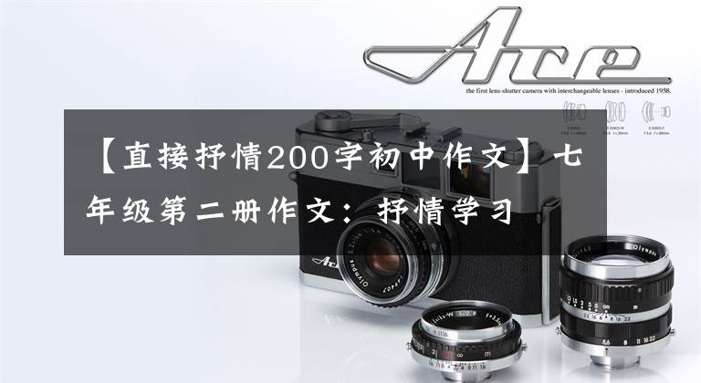 【直接抒情200字初中作文】七年级第二册作文：抒情学习