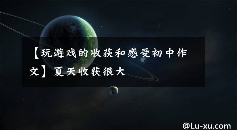 【玩游戏的收获和感受初中作文】夏天收获很大