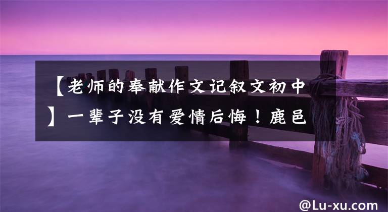 【老师的奉献作文记叙文初中】一辈子没有爱情后悔!鹿邑县老军中学教师史玉华。