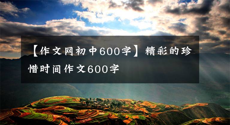 【作文网初中600字】精彩的珍惜时间作文600字