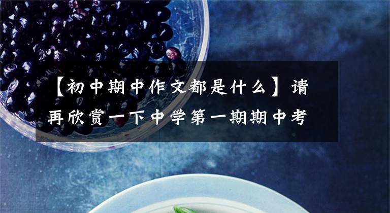 【初中期中作文都是什么】请再欣赏一下中学第一期期中考试作文——