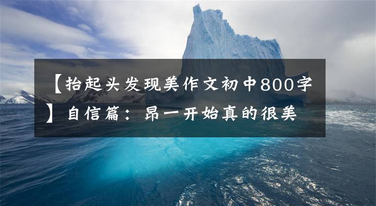 【抬起头发现美作文初中800字】自信篇:昂一开始真的很美