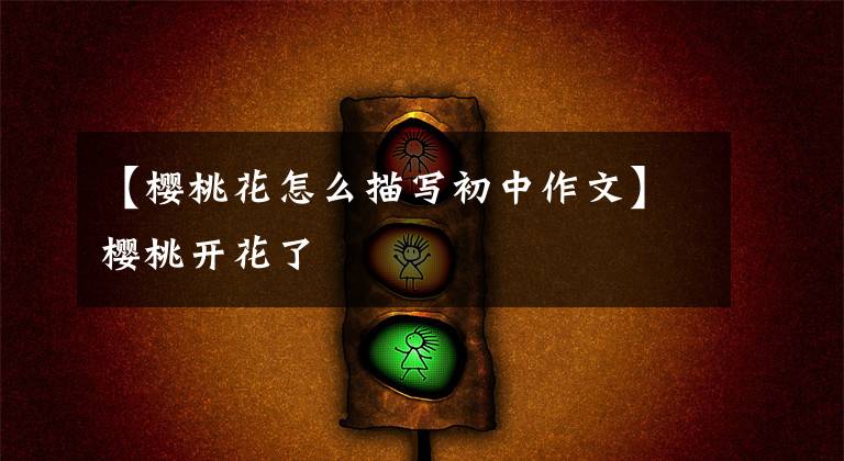 【樱桃花怎么描写初中作文】樱桃开花了