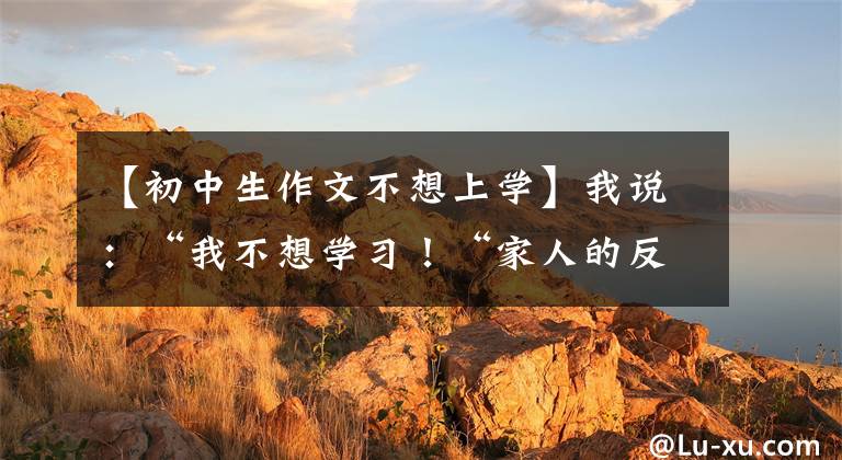 【初中生作文不想上学】我说：“我不想学习！“家人的反应使我足足怀疑了十多年。”