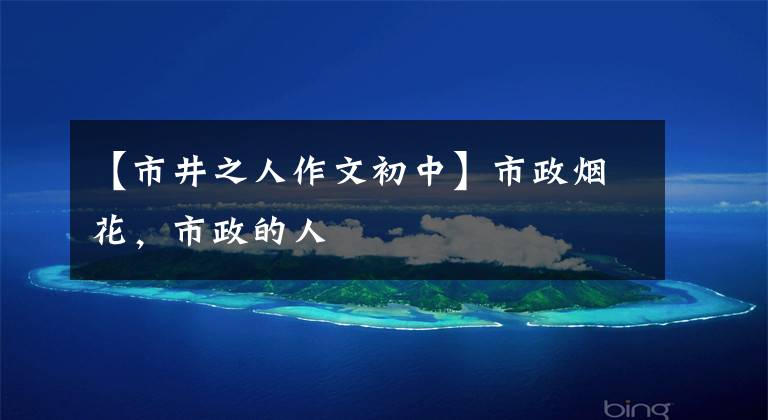 【市井之人作文初中】市政烟花,市政的人