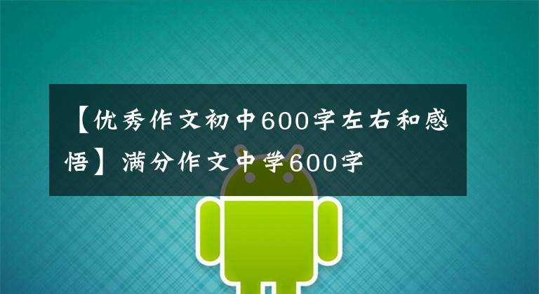 【优秀作文初中600字左右和感悟】满分作文中学600字