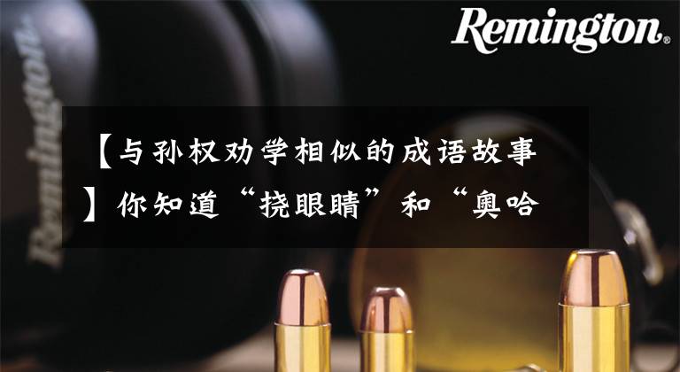 【与孙权劝学相似的成语故事】你知道“挠眼睛”和“奥哈阿蒙”的来历吗?