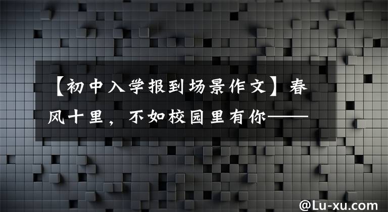【初中入学报到场景作文】春风十里，不如校园里有你——期初2017学年开学的申报。