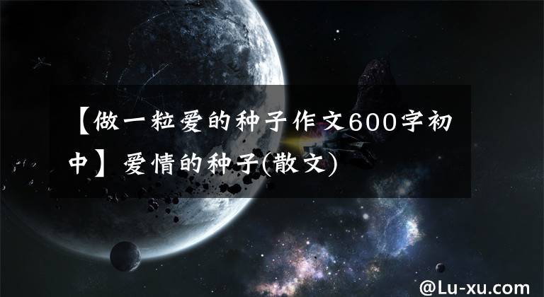 【做一粒爱的种子作文600字初中】爱情的种子(散文)