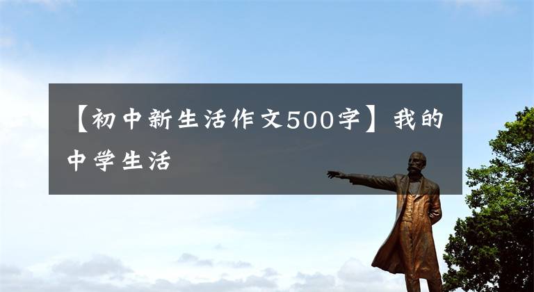 【初中新生活作文500字】我的中学生活