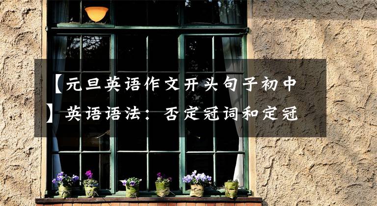 【元旦英语作文开头句子初中】英语语法:否定冠词和定冠词学习总结分析