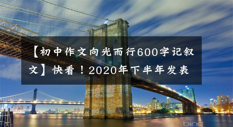 【初中作文向光而行600字记叙文】快看!2020年下半年发表了教师资格证面试真题部分
