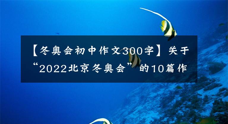 【冬奥会初中作文300字】关于“2022北京冬奥会”的10篇作文范文~学生乐章老师自制版。