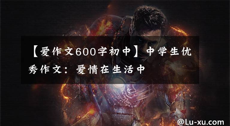 【爱作文600字初中】中学生优秀作文:爱情在生活中