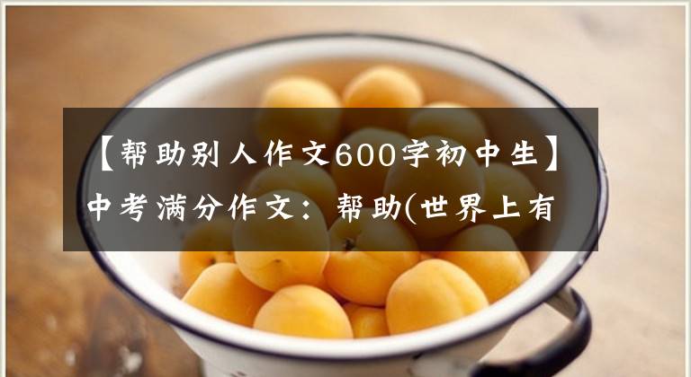 【帮助别人作文600字初中生】中考满分作文:帮助(世界上有很多困难的3763,我们要伸出援助之手)