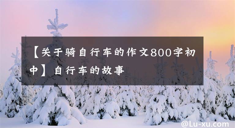 【关于骑自行车的作文800字初中】自行车的故事
