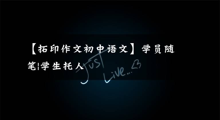 【拓印作文初中语文】学员随笔|学生托人