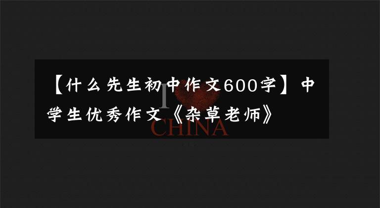 【什么先生初中作文600字】中学生优秀作文《杂草老师》