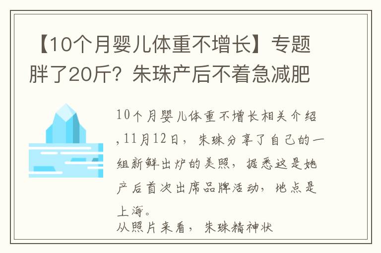 【10个月婴儿体重不增长】专题胖了20斤?朱珠产后不着急减肥:瘦身的日子还长,急啥呢