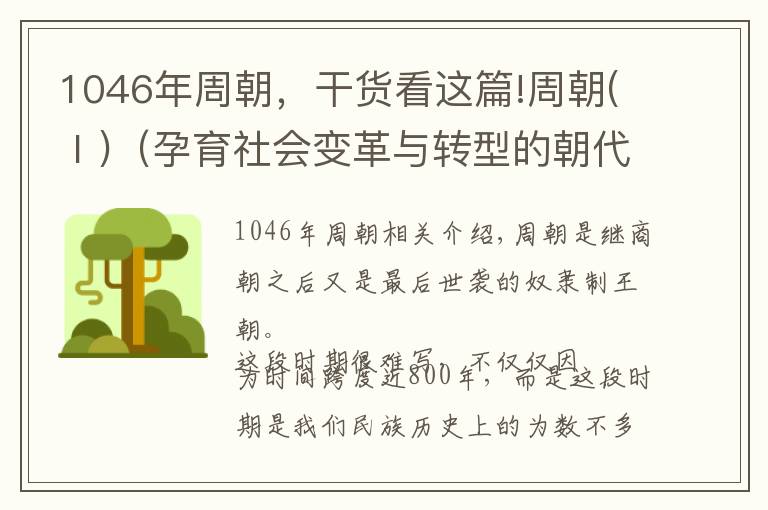 1046年周朝，干货看这篇!周朝(Ⅰ)（孕育社会变革与转型的朝代）公元前1046年-公元前256年