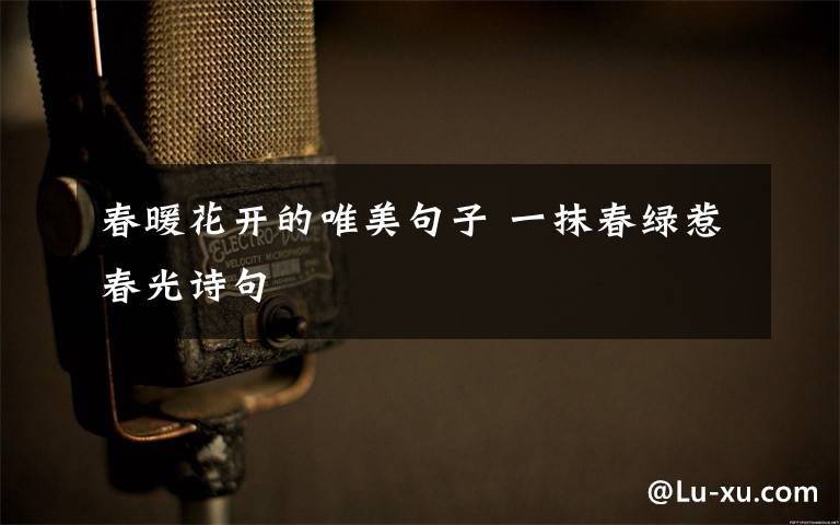 春暖花开的唯美句子 一抹春绿惹春光诗句