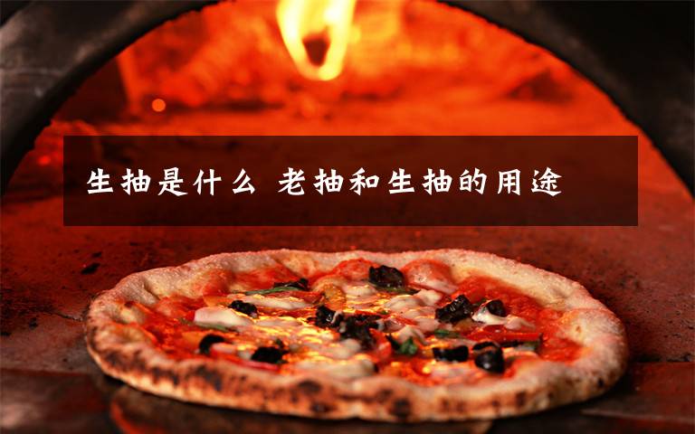 生抽是什么 老抽和生抽的用途