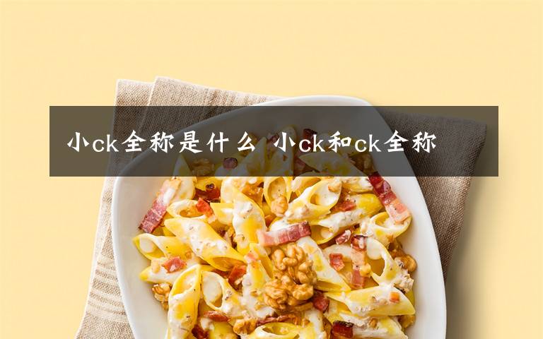 小ck全称是什么 小ck和ck全称